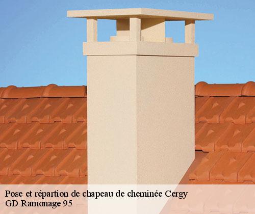 Pose et répartion de chapeau de cheminée  cergy-95000 GD Ramonage 95